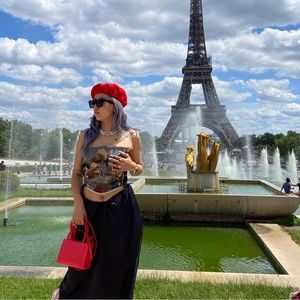 Red small telfar bag